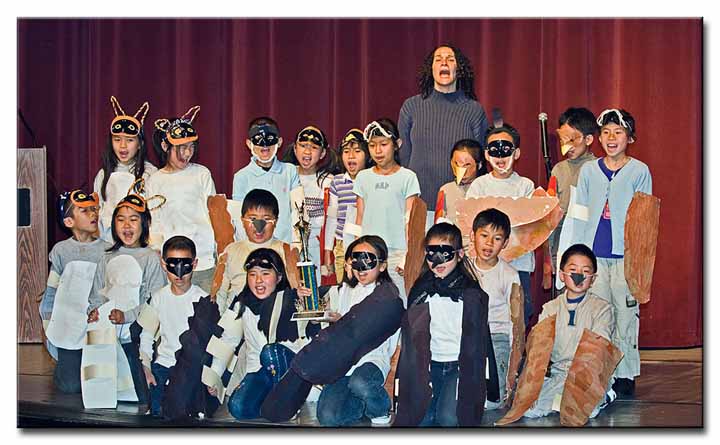 Group Picture with teacher, Ms. Rachel Kaufman - John Yehall Chin Elementary School